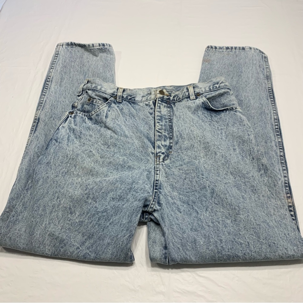 Jesse Jeans Acid Wash Straight Leg Denim Blue Jeans Measures Men’s 33x31